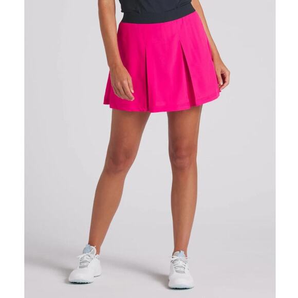 Puma Women's Garnet Rose Deep Navy Club Pleated Golf Skirt Size S - Picture 1 of 9